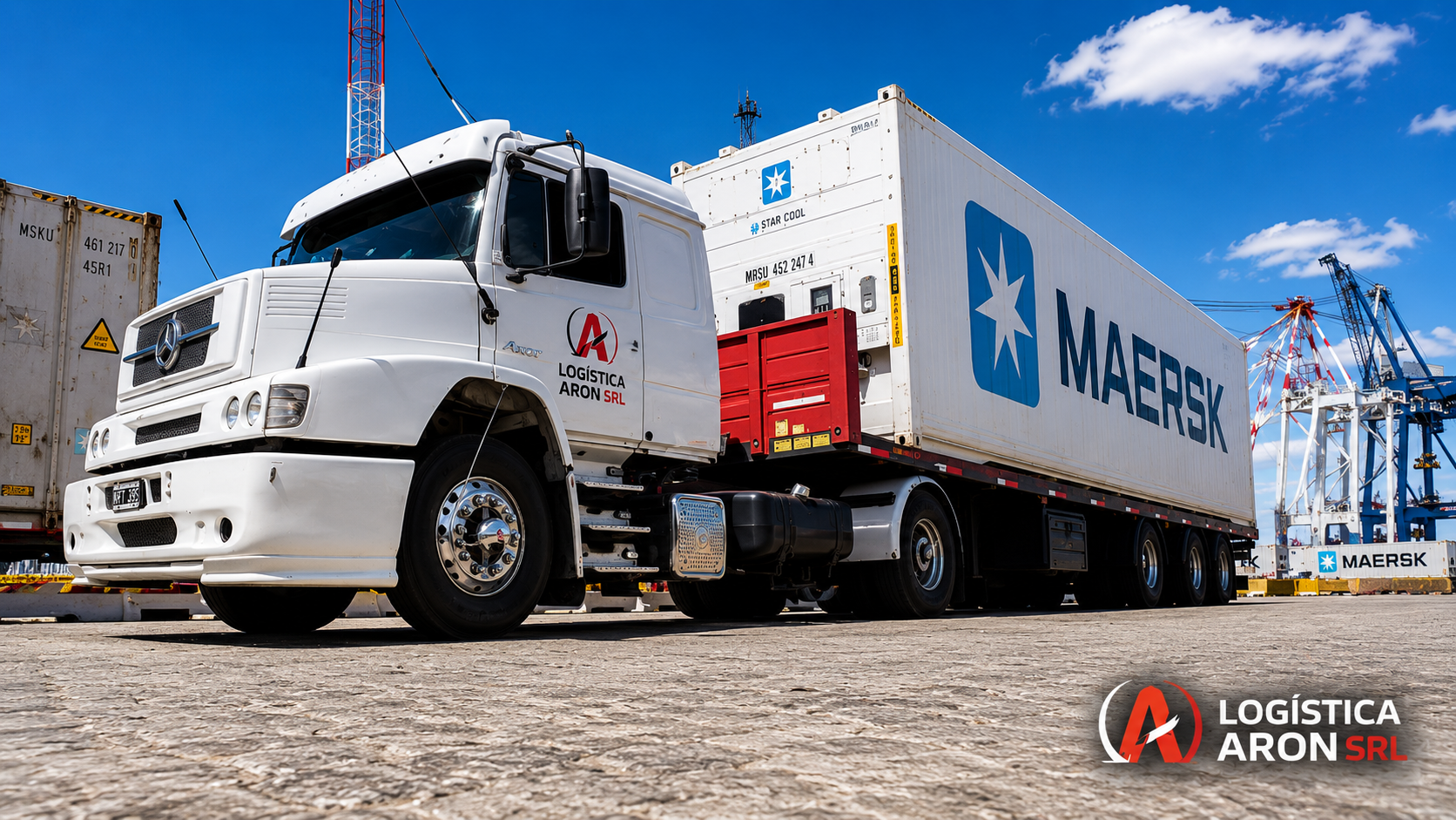Unidad de transporte de cargas de Aron Logística S.R.L.